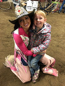 Brittney and rodeo fan