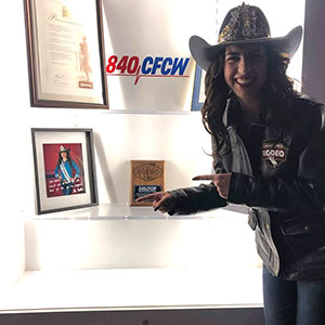 Miss Rodeo Canada with CFCW