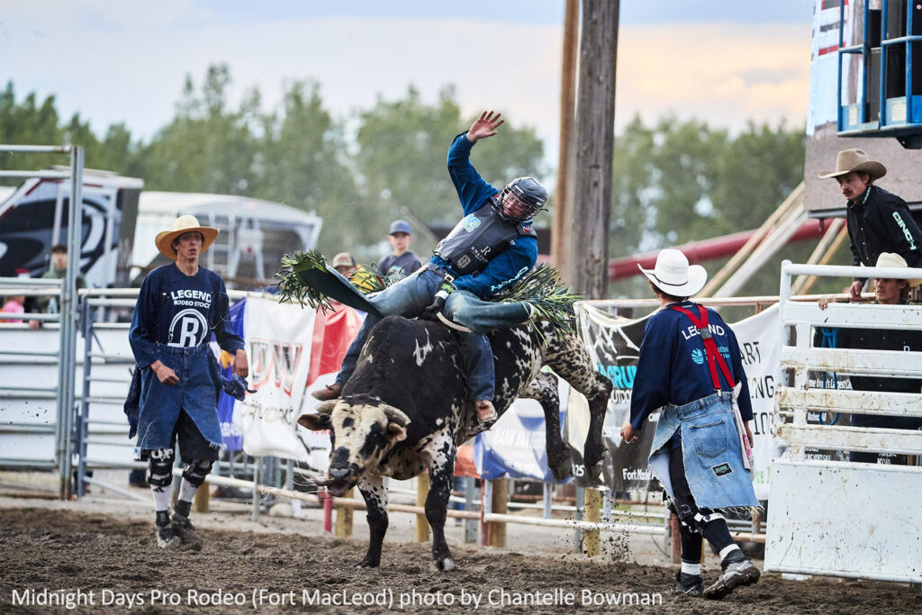 Jordan Hansen - Midnight Days Pro Rodeo photo by Chantelle Bowman
