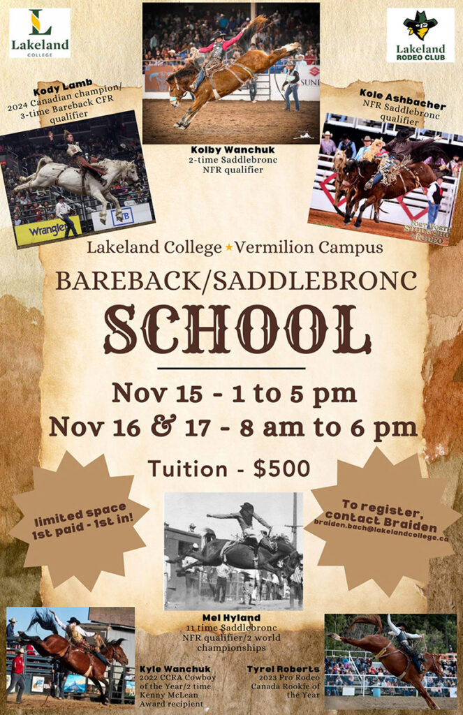 Lakeland College Bareback & Saddle Bronc School
