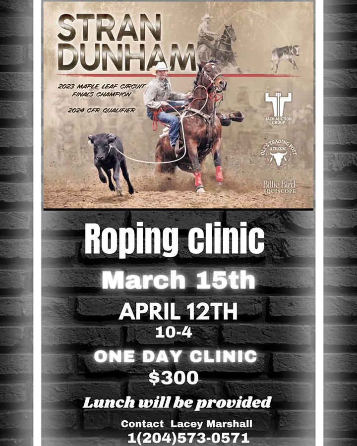 Stran Dunham Roping Clinic