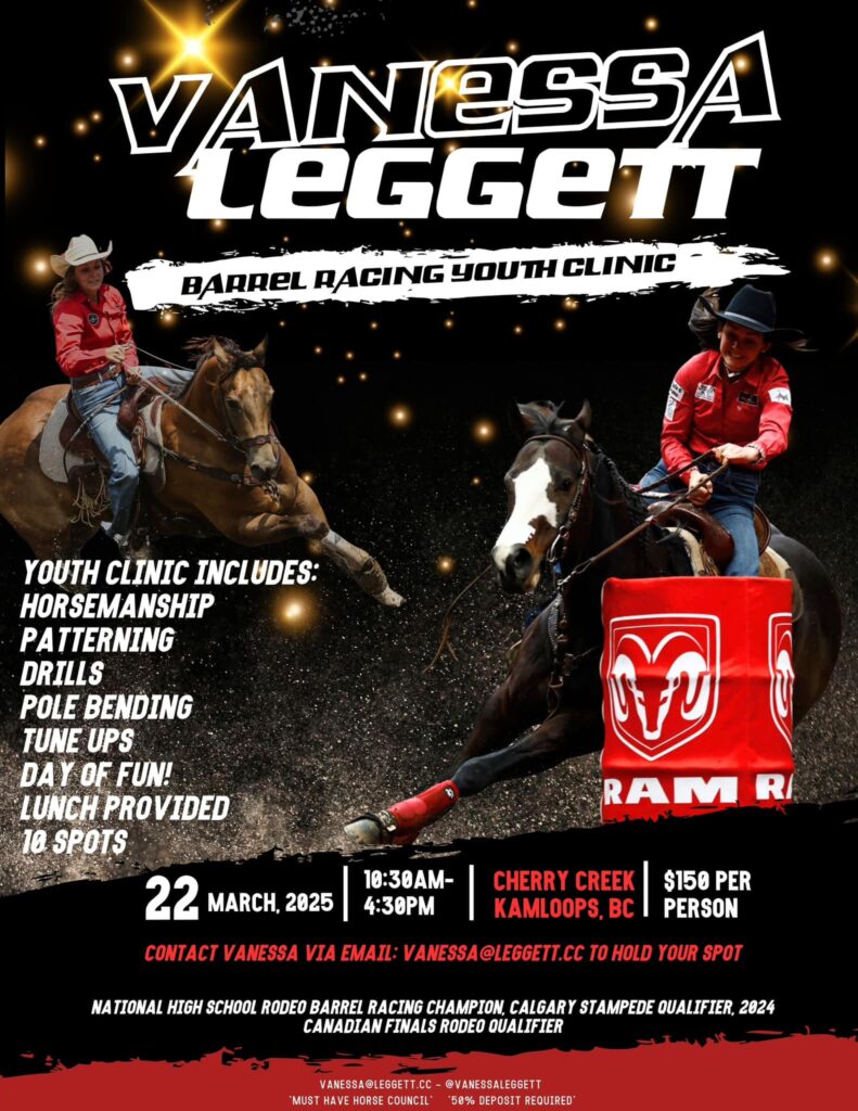 Vanessa Leggett - Barrel Racing Youth Clinic
