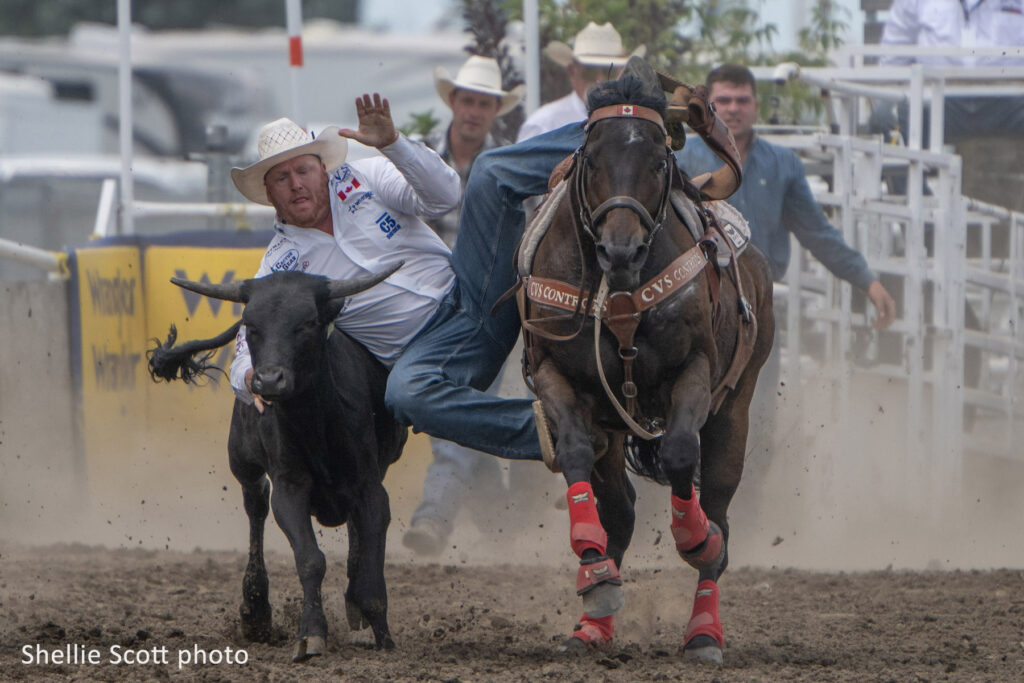 Curtis Cassidy and Tyson - 2025 Strathmore Stampede photo by Shellie Scott