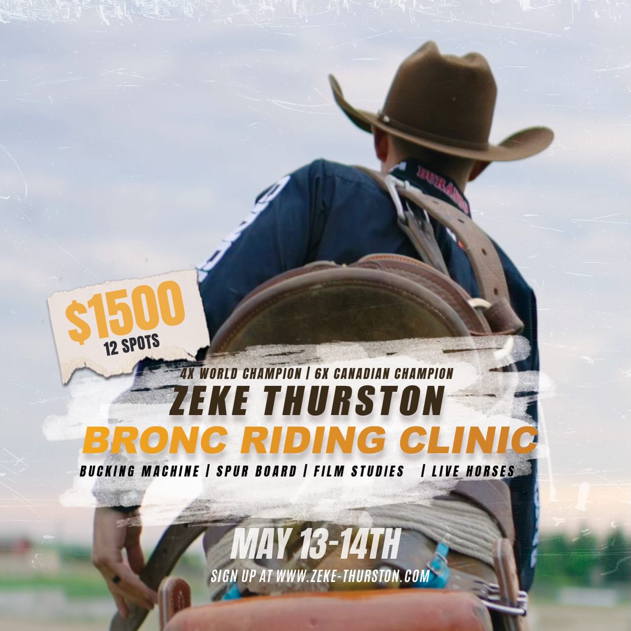 Zeke Thurston Bronc Riding Clinic