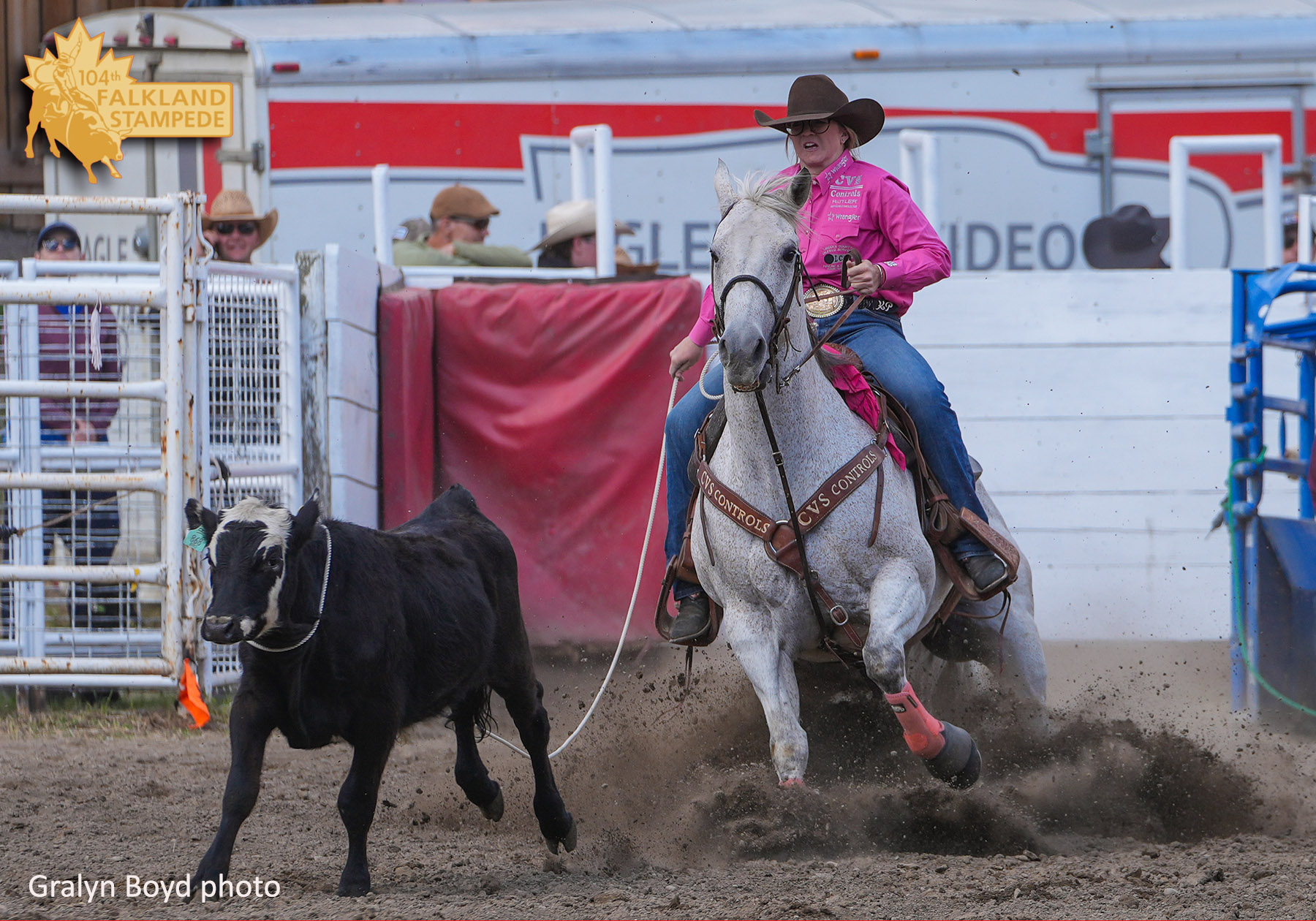 Kendal Pierson - 2026 Falkland Stampede Breakaway Champion. Gralyn Boyd photo