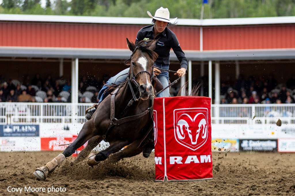 Taylor Manning - 2026 Sundre Pro Rodeo. Covy Moore photo