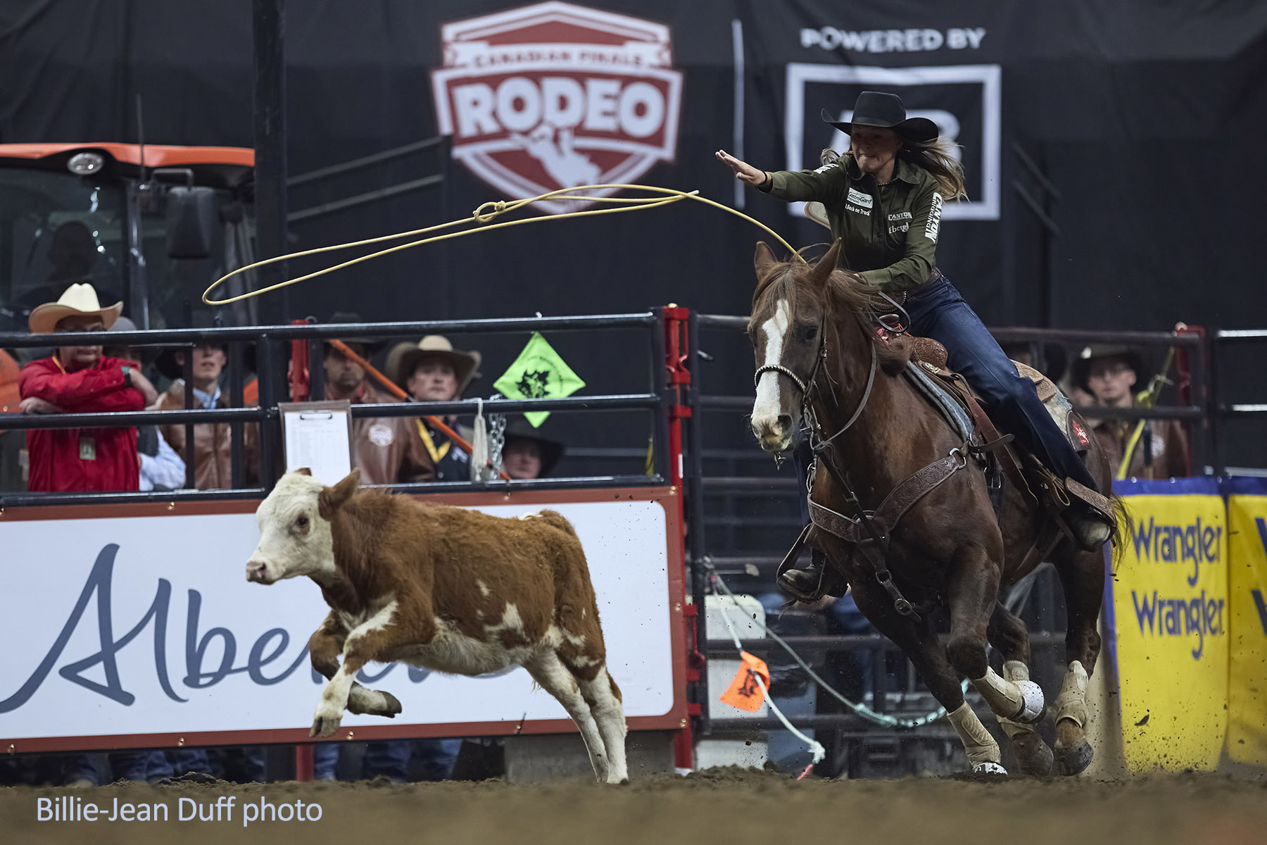 Bradi Whiteside - 2025 Canadian Finals Rodeo. Billie-Jean Duff photo