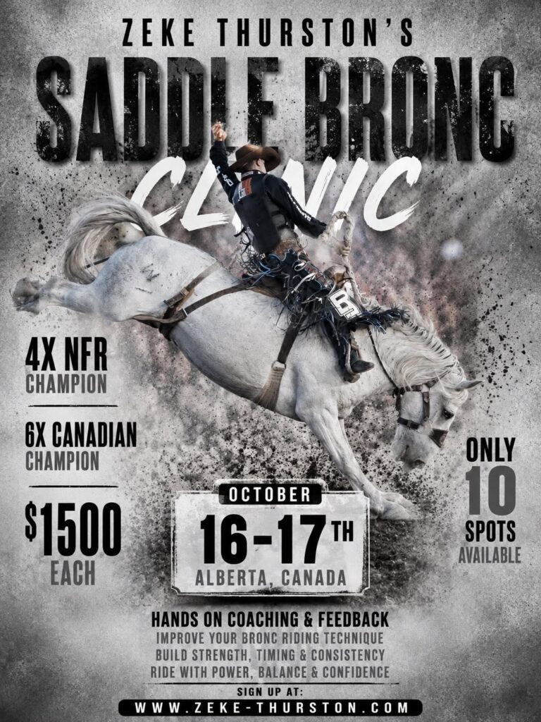 Zeke Thurston's Saddle Bronc Riding Clinic - Oct 16-17, 2026